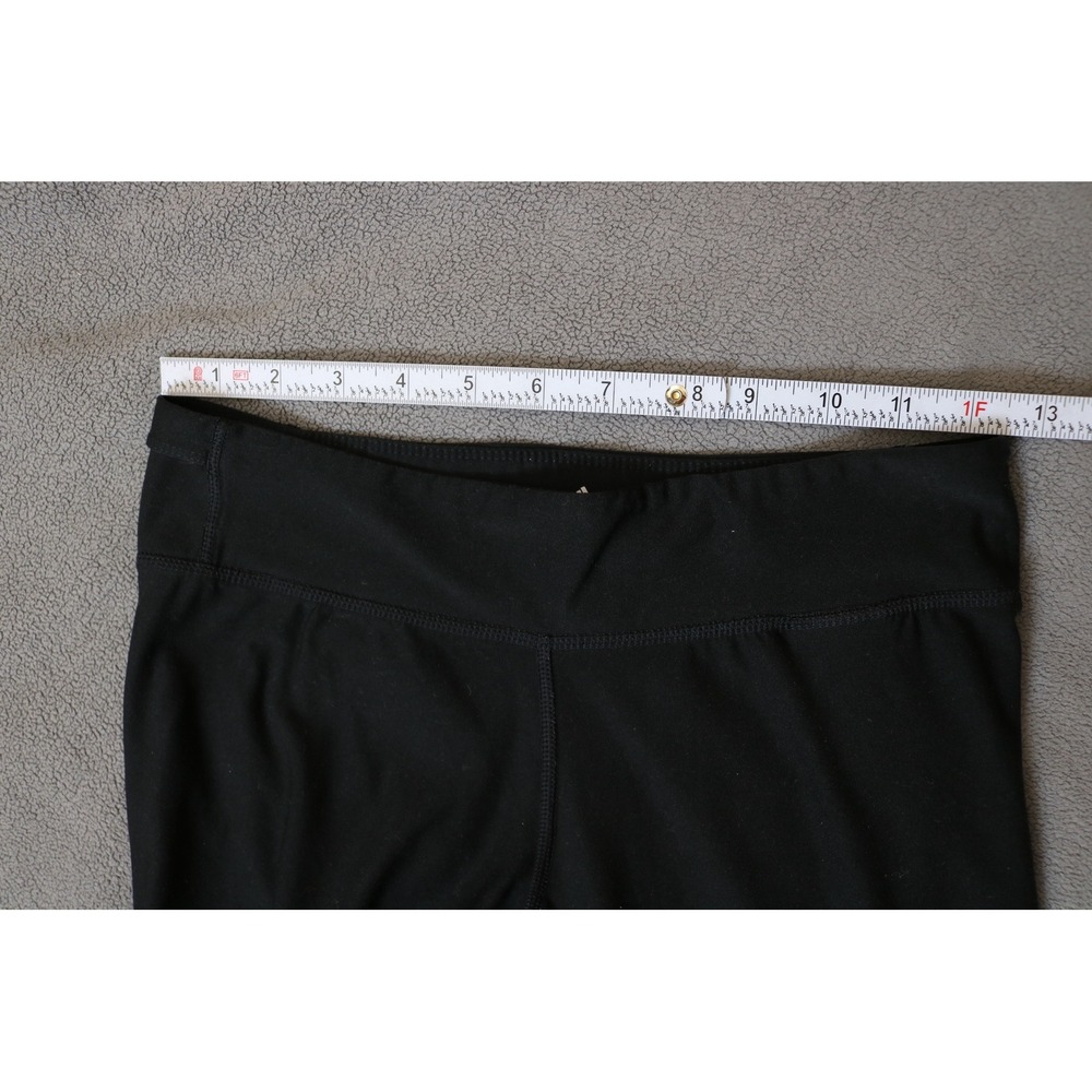ADIDAS Climalite Performance Leggings Women Small Black Stretch Athletic Workout - Picture 3 of 12